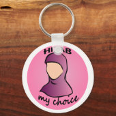 Hijab, mijn keuze sleutelhanger (Voorkant)