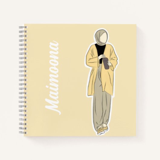 Hijabi Diaries: Een reis van geloof en reflectie Notitieboek (Voorkant)