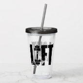 Hijs Acryl Drinkbeker (Achterkant)