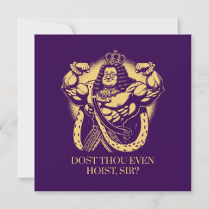 Hijst u zelfs, meneer?" Grappige Louis XIV Gym Kaart