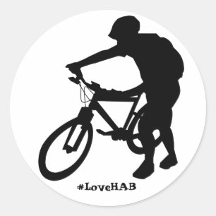 Hike-a-fiets sticker