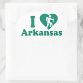 Hike Arkansas Ovale Sticker (Tas)
