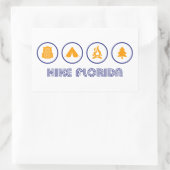 Hike Florida Rechthoekige Sticker (Tas)