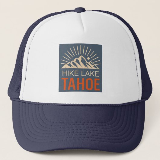 Hike Lake Tahoe Sunburst Trucker Pet (Voorkant)