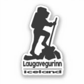 Hike - Laugavegurinn - IJsland - Sticker (Voorkant)