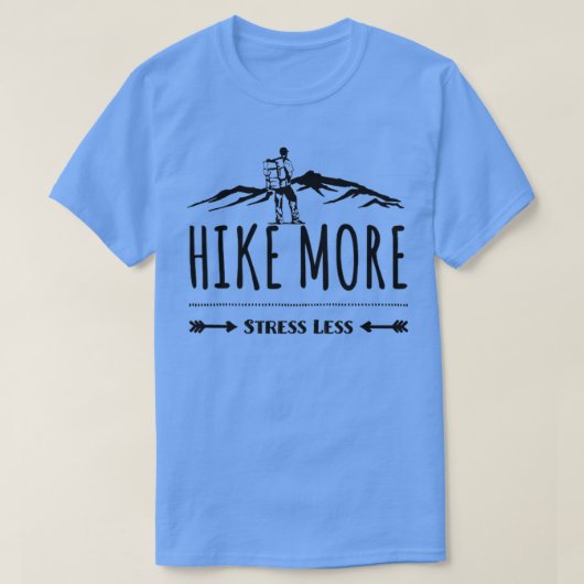 Hike Meer stress minder T-shirt (Design voorkant)