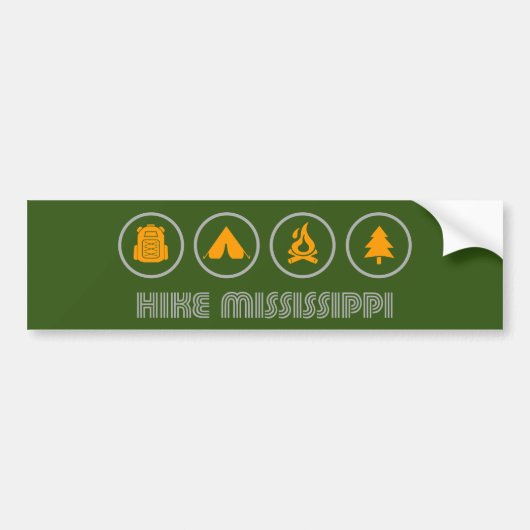 Hike Mississippi Bumpersticker (Voorkant)