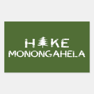 Hike Monongahela West Virginia Tree Rechthoekige Sticker