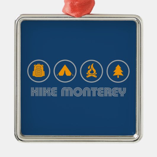 Hike Monterey California Metalen Ornament (Voorkant)