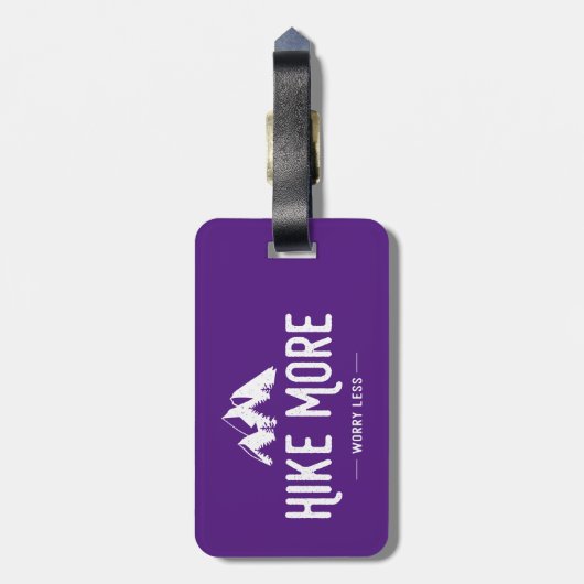 Hike more Angst Minder Bagagelabel (Achterkant verticaal)