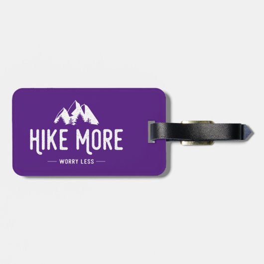 Hike more Angst Minder Bagagelabel (Achterkant horizontaal)