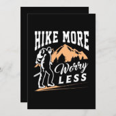 Hike more Angst Minder Save The Date (Voorkant / Achterkant)