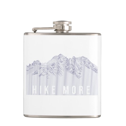 Hike More Mountains Heupfles (Voorkant)