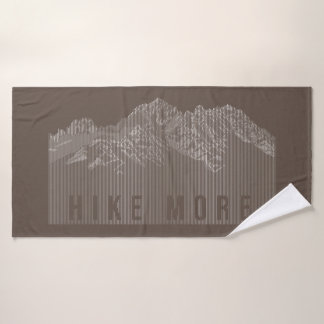 Hike More Mountains White Badhanddoek