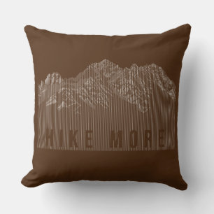 Hike More Mountains White Kussen