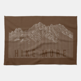 Hike More Mountains White Theedoek
