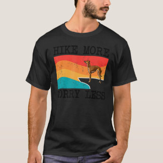 Hike more Worker Miness Italiaanse Greyhound Graph T-shirt