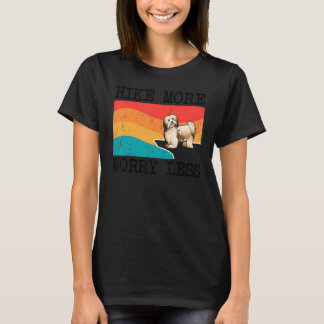 Hike more Worry Miness Havanese Graphic Hiking T-shirt