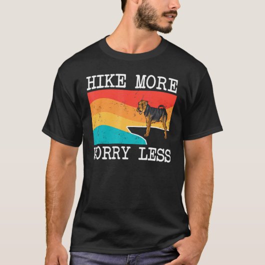 Hike more Worry Minsh Terrier Graphic Hiking T-shirt (Voorkant)