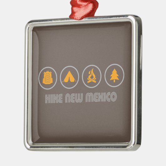 Hike New Mexico Metalen Ornament (Links)