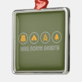 Hike North Dakota Metalen Ornament (Links)
