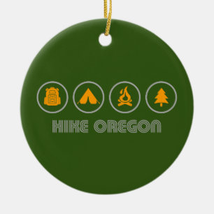 Hike Oregon Keramisch Ornament