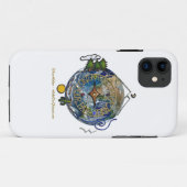 Hike Our Planet Hiker's Soul Compass Earth Case-Mate iPhone Case (Achterkant (horizontaal))