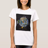 Hike Our Planet Hiker's Soul Compass Space T-shirt (Voorkant)