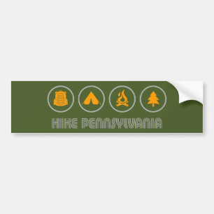 Hike Pennsylvania Bumpersticker
