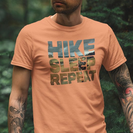 Hike Sleep Répéter le T-shirt randonnée