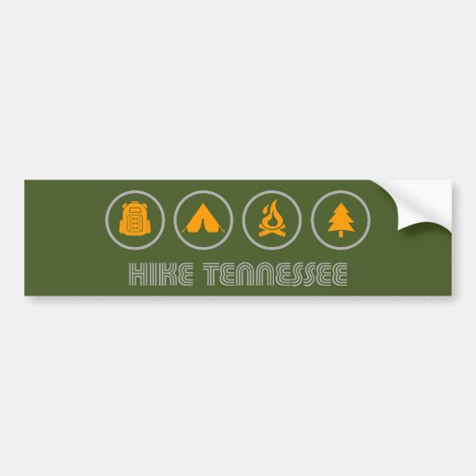 Hike Tennessee Bumpersticker (Voorkant)