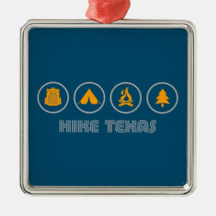 Hike Texas Metalen Ornament