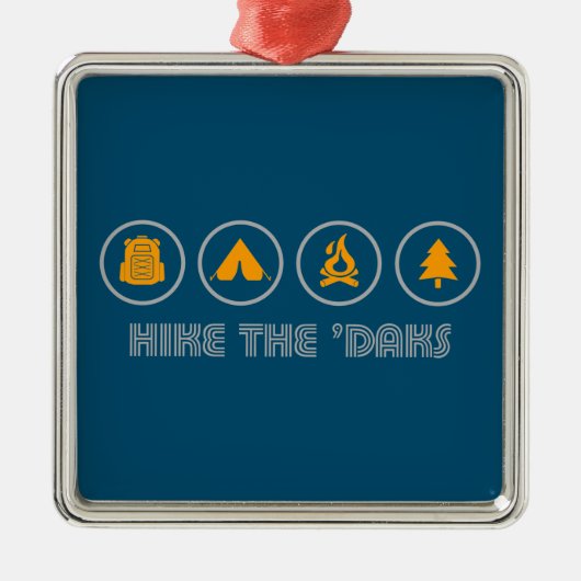 Hike the Daks Metalen Ornament (Voorkant)