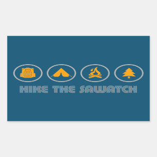 Hike the Sawatch Range Colorado Rechthoekige Sticker