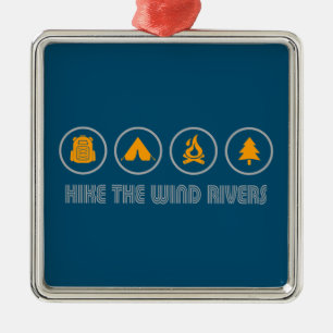 Hike the Wind River Mountain Range Metalen Ornament