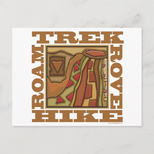 Hike, Trek Briefkaart (Voorkant)