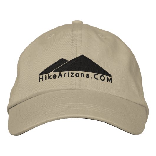 HikeArizona.COM - Casquette de baseball noir brodé (Devant)
