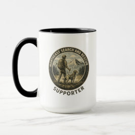 Hiker and Labrador Retriever Search and Rescue Mug Mok