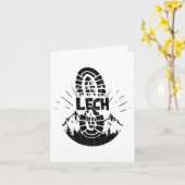 Hiker Lech Vorarlberg Austria Vacation Kaart (Gele Bloem)