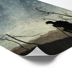 Hiker met de sterren - Rackham Poster