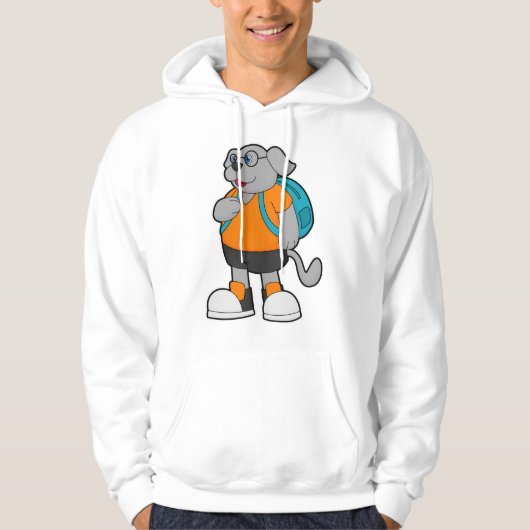 Hiker met rugzak hoodie (Voorkant)