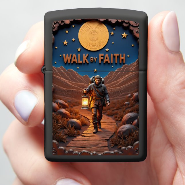 Hiker Night Path Full Moon (In Hand)