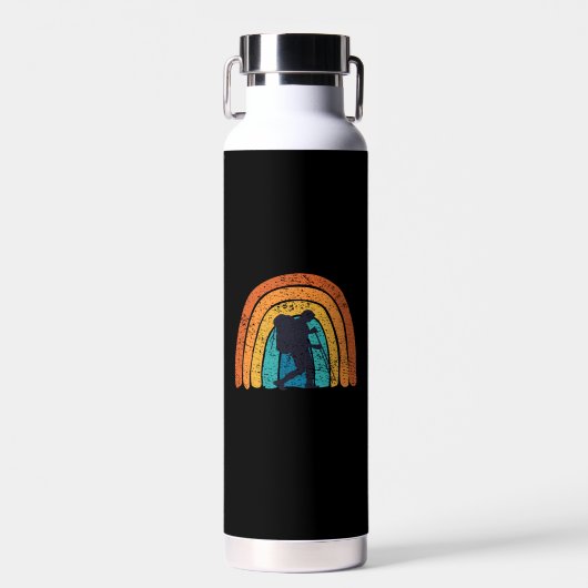 Hiker Retro Waterfles (Voorkant)