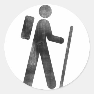 Hiker Ronde Sticker