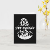 Hiker Steiermark Austria Hiking Vacation Kaart (Gele Bloem)