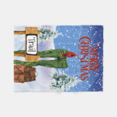 Hikers kerstfeest Fleece Blanket Deken (Voorkant (Horizontaal))