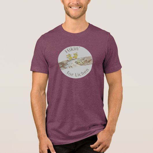 Hikin' for Lichen Tri-Blend Shirt (Voorkant)