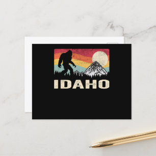 Hiking Bigfoot Idaho Camping Sasquatch Briefkaart