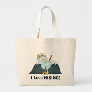 Hiking Bird cartoon canvas tas