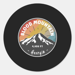 Hiking Blood Mountain Georgia Ronde Sticker